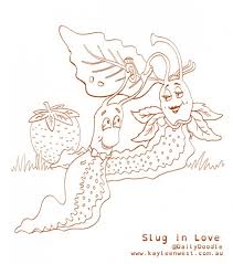 Color in this picture of a slug and others with our library of online coloring pages. Free Colouring Page Printables Slug In Love Kayleen West Artist Creative Coach