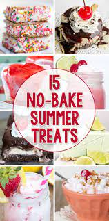 15 Cool No Bake Summer Treats Yellowblissroad Com Summer Treats Summer Baking Summer Sweets