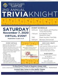 This covers everything from disney, to harry potter, and even emma stone movies, so get ready. Trivia Knight Ssm Health Cardinal Glennon Children S Foundation