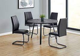 Amazon Com Monarch Specialties Round Kitchen 4 Metal Legs For Casual Or Formal Room Round Dining Room Table Round Dining Room Contemporary Round Dining Table