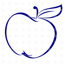 Big Apple Clip Art Apple Shape Simple Outline Download Royalty Free Vector Clipart Eps Apple Clip Art Apple Tattoo Apple Outline