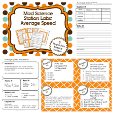Average Speed Station Lab Calculate Average Speed Using Distance And Time With 8 Different Stations Student Led Learni Science Stations Science Mad Science