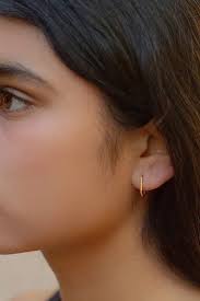 Carrie Hoffman 14K Gold Link Hoops