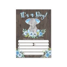 These safari baby shower invitations feature sweet baby animals and their parents. Boy Baby Shower Invitation Elephant Baby Shower Invitation Jungle Baby Shower Invite Tropical Safari Animals Baby Shower It S A Boy 20 Fill In Invitations And Envelopes Buy Online In Cambodia At Cambodia Desertcart Com