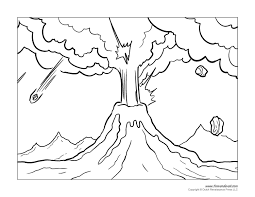 Volcano Coloring Sheets Google Search Coloring Pages Coloring For Kids Color
