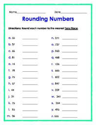 Rounding Numbers To The Nearest Tens Place Rounding Numbers Free Math Worksheets Learning Math