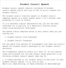 Public speeches made by u.s. Free 8 Student Council Speech Samples In Pdf