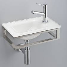 Lave Mains Design 40x25 Cm En Verre Porte Serviettes Inox Et Bonde Lave Main Deco Douche Lave Main Design