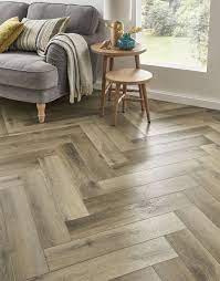 Evocore Premium Herringbone Natural English Oak Direct Wood Flooring