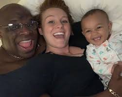 WWE Hall of Fame hardcore legend 'Dudley Boyz' D-Von Dudley (Devon Hughes)  with his wife Taylor Hughes and their adorable nine-month-old daughter  Taliyah (18 Aug 2018). Taliyah is the only baby girl