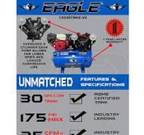 Eagle 13-HP 30-Gallon Two-Stage Truck Mount Air Compressor w/ Electric  Start Honda Engine