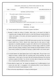 Cbse Sample Question Papers For Class 10 English Language Literature Mock Paper 2