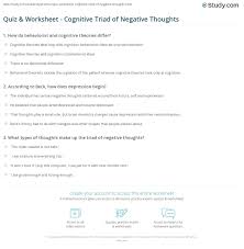 Ncvc, medical university of south carolina 2 _____. Quiz Worksheet Cognitive Triad Of Negative Thoughts Study Com