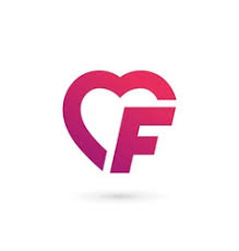 The big letter d on a white background is made of red hearts stock photo. F Letter Heart Logo Vector Images Over 130