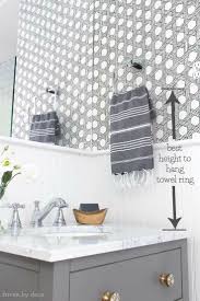 Must Have Bathroom Measurements Towel Bar Height Toilet Paper Holder Height More Driven By Decor Bathroom Hand Towel Holder Towel Holder Bathroom Bathroom Towel Hooks