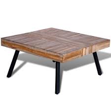 By del hutson designs (44) $ 81 49. Vidaxl Coffee Table Square Reclaimed Teak Wood Vidaxl Com