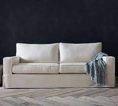 Get a replacement pottery barn slipcover here. Pb Comfort Square Arm Slipcovered Twin Sleeper Sofa With Memory Foam Mattress Pottery Barn