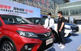 China auto show promoters for toyota prepare for duty during the shanghai auto show in shanghai on monday, april 19, 2021. China S Vehicle Sales Rebound Business China Daily