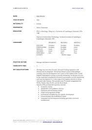 An updated curriculum vitae sample of previous trend analysis report drafted by the candidate excellent knowledge of spss and epi info and/or other statistical analysis package (sas, stata, r). Download Cv Of Ole Stage Dnet Consult Aps