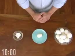 One end then the other. Super Fast Way To Peel Hard Boiled Eggs Life Hack Youtube