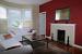 Dark Red Living Room Walls