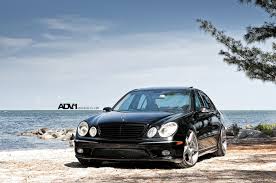 Lowered Mercedes E55 Amg On Classy Adv1 Rims Mercedes E55 Amg Benz E Class Mercedes Cls