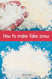 2 Ingredient Homemade Snow Snow Recipe Fake Snow How To Make Snow