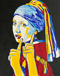 Nancy Rourke Paintings — Deaf Girl with an Eye Earring
