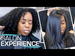 Our stylists are professionals and masters in the art. Silk Press On My Natural Hair For The First Time Salon Visit Youtube