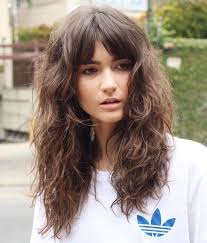 The best thing about the 2020's hairstyles for curly thick hair is that they can take the colors in. Contemporary Long Shag With Bangs Long Layered Haircuts Layered Haircuts With Bangs Long Shag Haircut