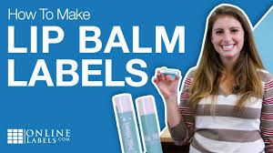 lip balm labels in 4 easy steps