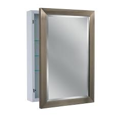 The more you look the more details you will find. Allen Roth 22 25 In X 30 25 In Surface Brush Nickel Mirrored Rectangle Medicine Cabinet In The Medicine Cabinets Department At Lowes Com