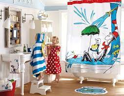 This darling hand painted children's bath accessory set will coordinate perfectly with your dr. I Love The Pottery Barn Kids Dr Seuss Bathroom On Potterybarnkids Com Kids Shower Curtain Kid Bathroom Decor Bathroom Kids