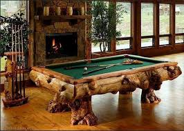 I Can See Myself In One Of These Rustic Dream Homes 29 Photos Suburban Men Custom Pool Tables Billiards Log Furniture