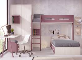 Lit mezzanine avec bureau fille / lit mezzanine 90×190 avec bureau integre meuble enfant jurassien. Lit Mezzanine Ado Mi Hauteur Avec Bureau