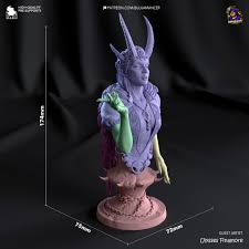 👤 Mizora | Baldurs Gate 3 | 308mm (Bust Version)・ 3D File for 3D  printing・Cults