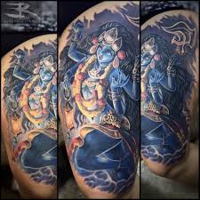 Hindu Goddess Kali Tattoo On Left Thigh By Randy Engelhard Fanbase of mahabharata on antv ! hindu goddess kali tattoo on left thigh