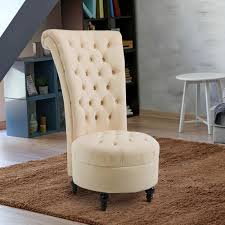 Victorian Accent Chair Wooden Velvet Vanity Stool Living Room Furniture Decor Ebay Armless Chair Living Room High Back Accent Chairs Upholstered Accent Chairs