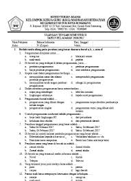 Check spelling or type a new query. Soal Bahasa Indonesia