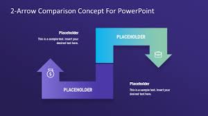 2 Arrow Comparison Powerpoint Template