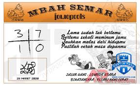 Syair Hk Mbah Semar 26 Maret 2020 Keluaran Togel