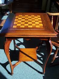 Antique Chess Table At 1stdibs