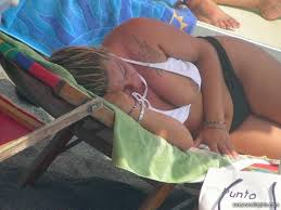 Nipslip Sleeping Girl Sunbathing – Sexy Candid Girls