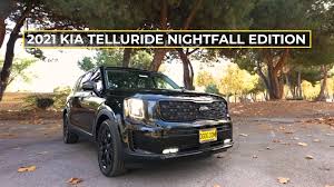 With room for 7 passengers, tons of cargo space, available awd, and the latest nightfall trim, this telluride has it all! 2021 Kia Telluride Nightfall Edition Del Grande Dealer Group