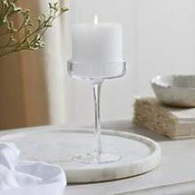 Complete with glass candle holders, this beautiful table centrepiece will complement all home decors. Glass Pillar Candle Holders Shop Online And Save Up To 38 Uk Lionshome