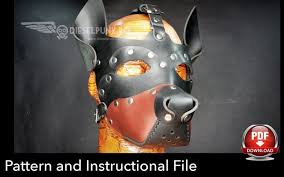 Dog Mask Pattern Diy Mask Pdf Download Pup Hood Pattern Etsy In 2020 Diy Mask Dog Mask Hood Pattern