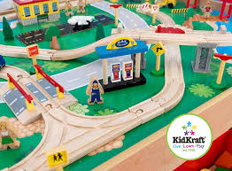 Kidkraft Waterfall Mountain Train Set And Table Train Table Kidkraft Wooden Train Track
