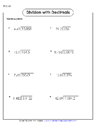 dividing decimals worksheets theworksheets com theworksheets com