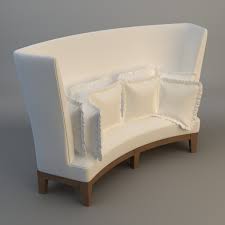Sectional sofas provide more flexibility in furniture arrangement and room configuration. 3d Model Curved High Back Sofa Cgtrader