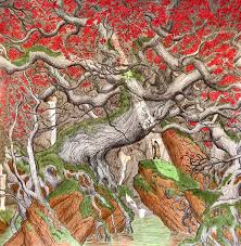 Game of thrones coloring pages are a fun way for kids of all ages to develop creativity focus motor skills and color recognition. Heart Tree Page From The Official A Game Of Thrones Coloring Book Coloring